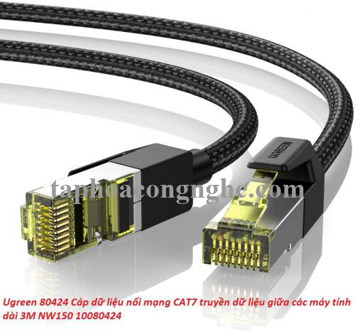 Ugreen 80424 3M CAT7 OD5.5mm cáp mạng truyền dữ liệu giữa các máy tính NW150 30080424